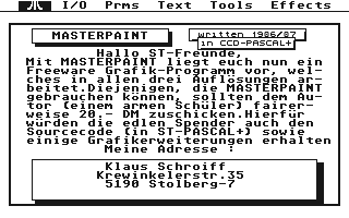 Masterpaint atari screenshot